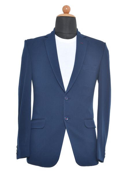 Blazer & Coats Viscose Party Wear Regular fit Single Breasted Designer Self Regular Coat La Scoot
